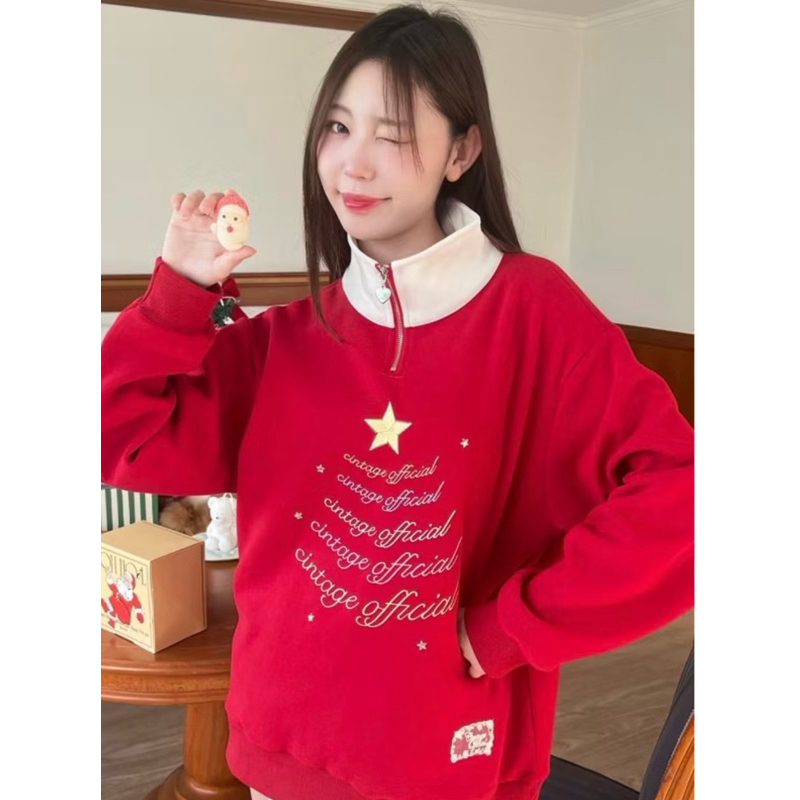 มือสอง Cintage♡ CT1150 Christmas sweater by cintage140 🎄🎁 #เสื้อกันหนาว สภาพนางฟ้า ส่งต่อ ไม่มีตำหนิ