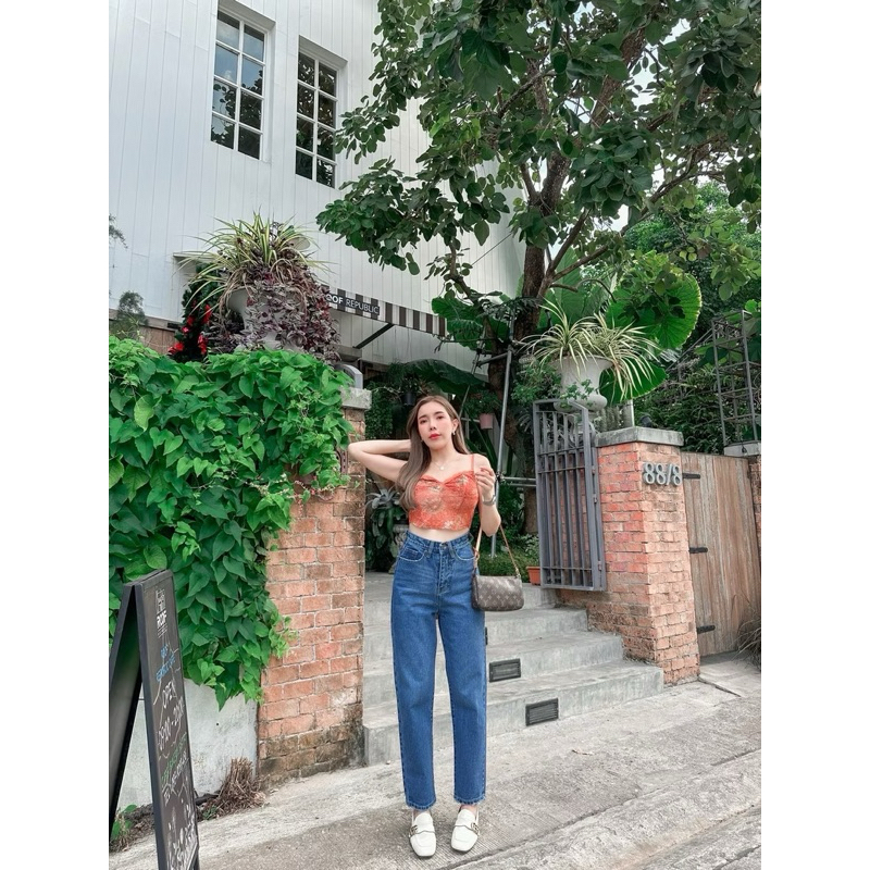 มือสองกางเกงยีนส์ป้าย saran y2k มีs/m