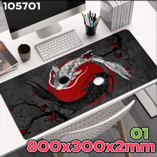 แผ่นรองเมาส์ ขนาดใหญ่ 80X30 cm ลายสวย เท่ น่ารัก สีหวานๆ เกมส์มิ่ง Gaming MousePad 🌈