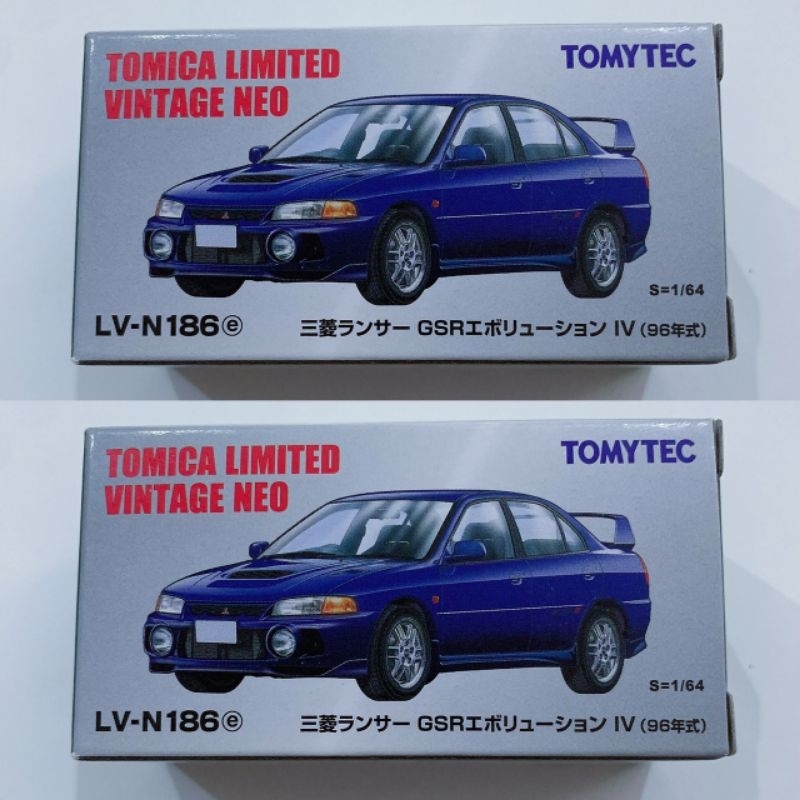 Tomica Limited Vintage NEO LV-N186e MITSUBISHI LANCER GSR EVOLUTION 4 IV TOMYTEC