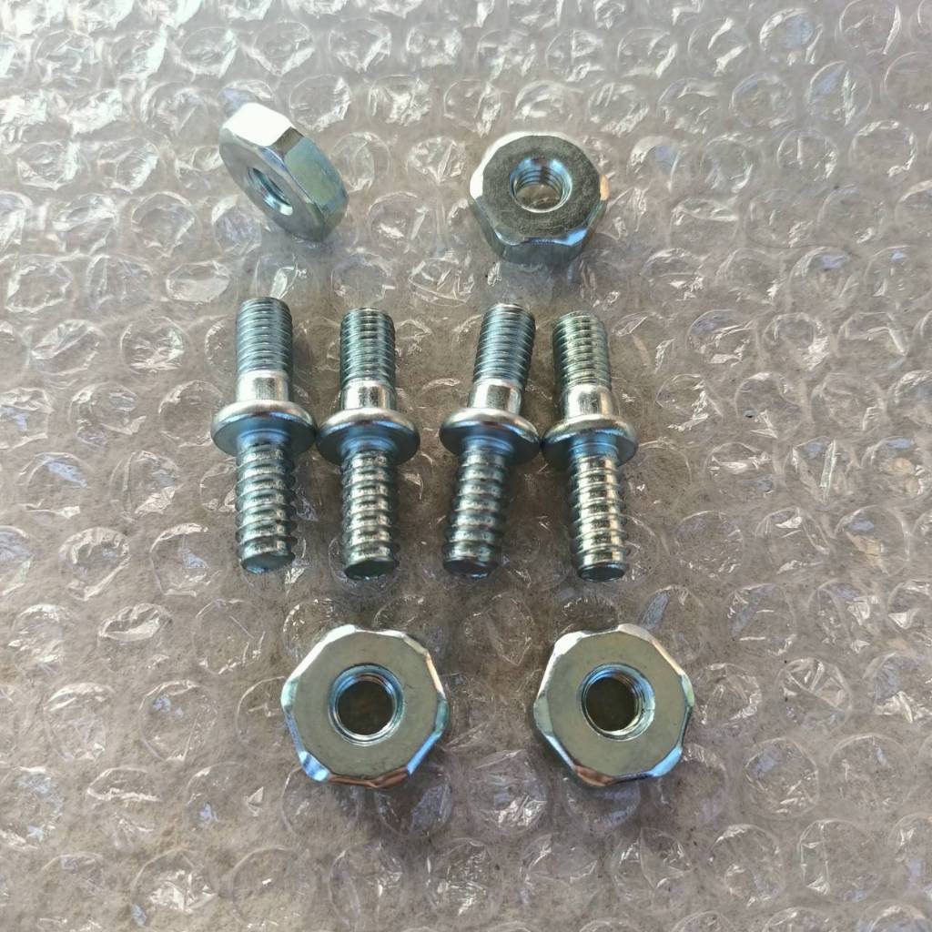 น็อตยึดบาร์  หลักบาร์ Ms180 เสายึดบาร์ Ms180สีขาว สกรู บาร์MS180เกรดA ขายแพ็ค2 แพ็ค4