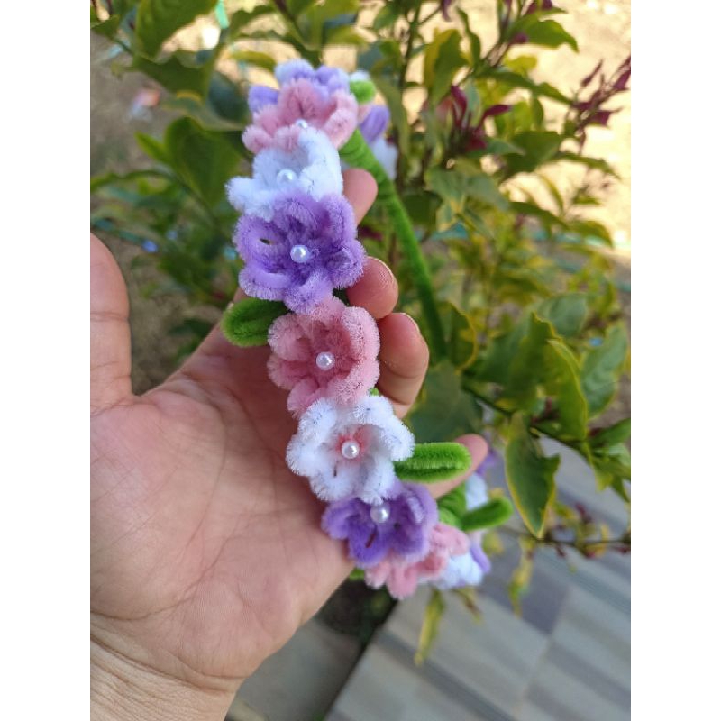 มงกุฎลวดกำมะหยี่ของขวัญรับปริญญาของขวัญปัจฉิม มงกุฎดอกไม้ปัจฉิม มงกุฎดอกไม้ DIY สินค้าพรีออเดอร์ทำตามที่ลูกค้าสั่งนะคะ