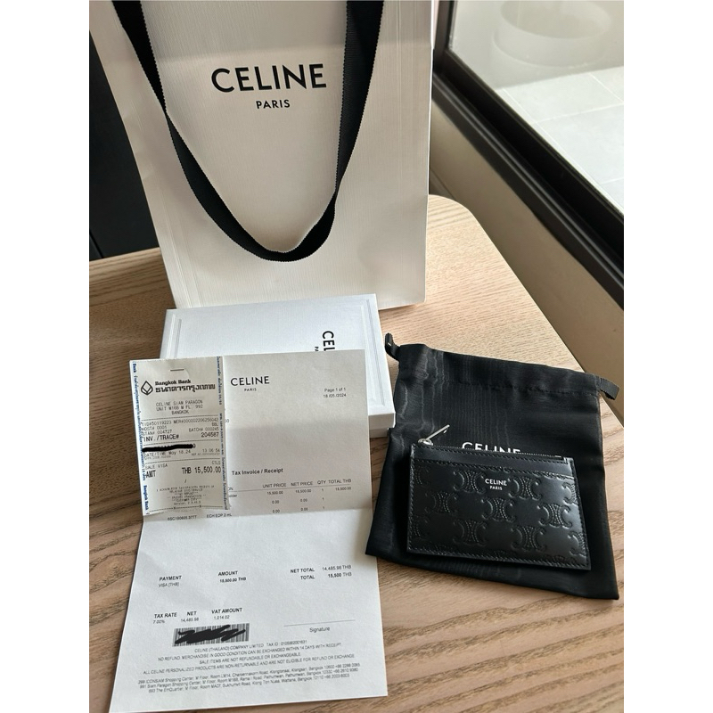 กระเป๋าใส่บัตร Celine ช้อปไทย มือสอง