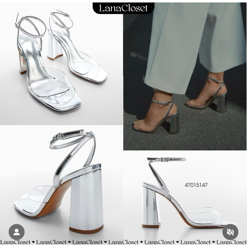 Mango shoes silver38