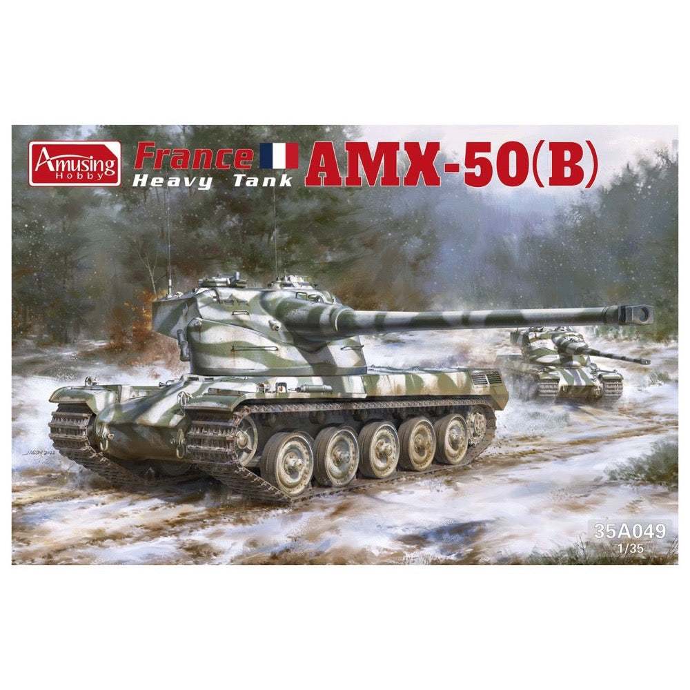 โมเดลประกอบ Amusing Model 35A049 1/35 French Heavy Tank AMX-50B (ต้องประกอบทำสี)