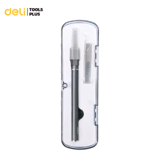 Deli มีดแกะสลัก มีดอาร์ทไนท์ SK5 ด้ามจับอลูมิเนียม สำหรับงานโมเดล มีตัวล็อคใบมีด Carving Knife
