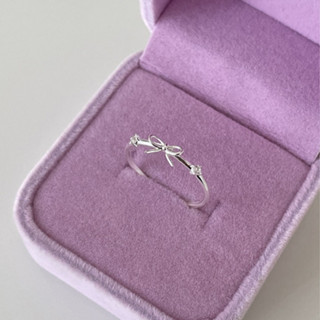 Suwann.na แหวน แหวนเงินแท้ แหวนโบว์ ปรับไซส์ได้