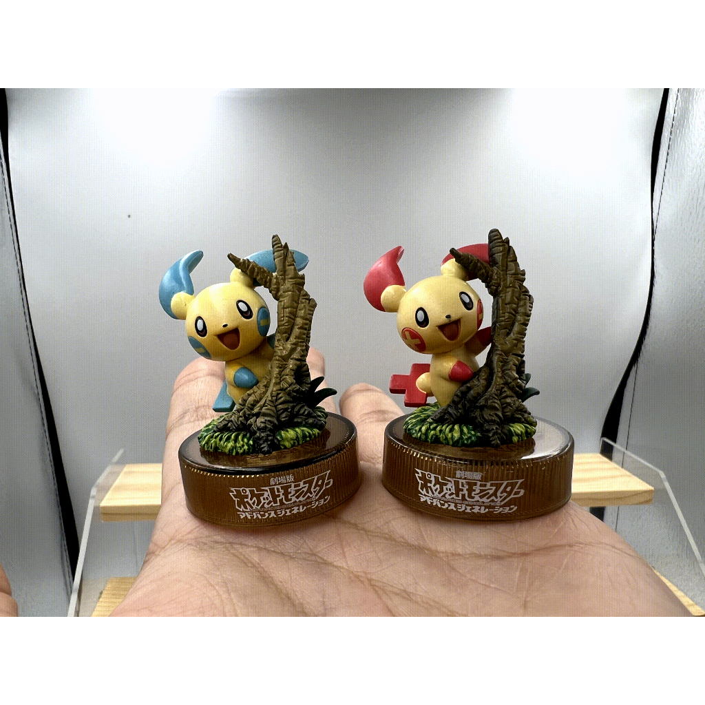 Pokemon Bottle Cap Mini figure Kaiyodo : Plusle & Minun