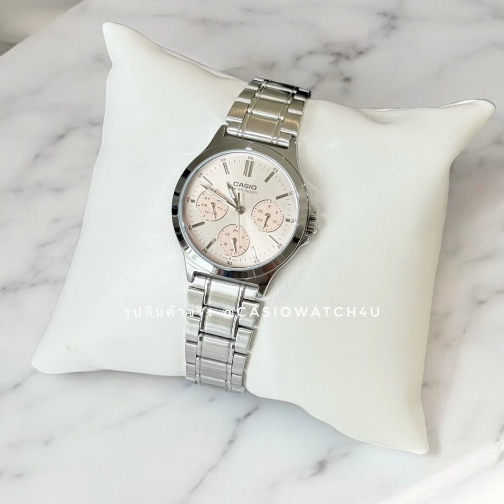 CASIO นาฬิกาข้อมือผู้หญิง รุ่น LTP-V300D-4A / LTP-V300D / LTP-V300 รับประกันศูนย์เซ็นทรัล cmg