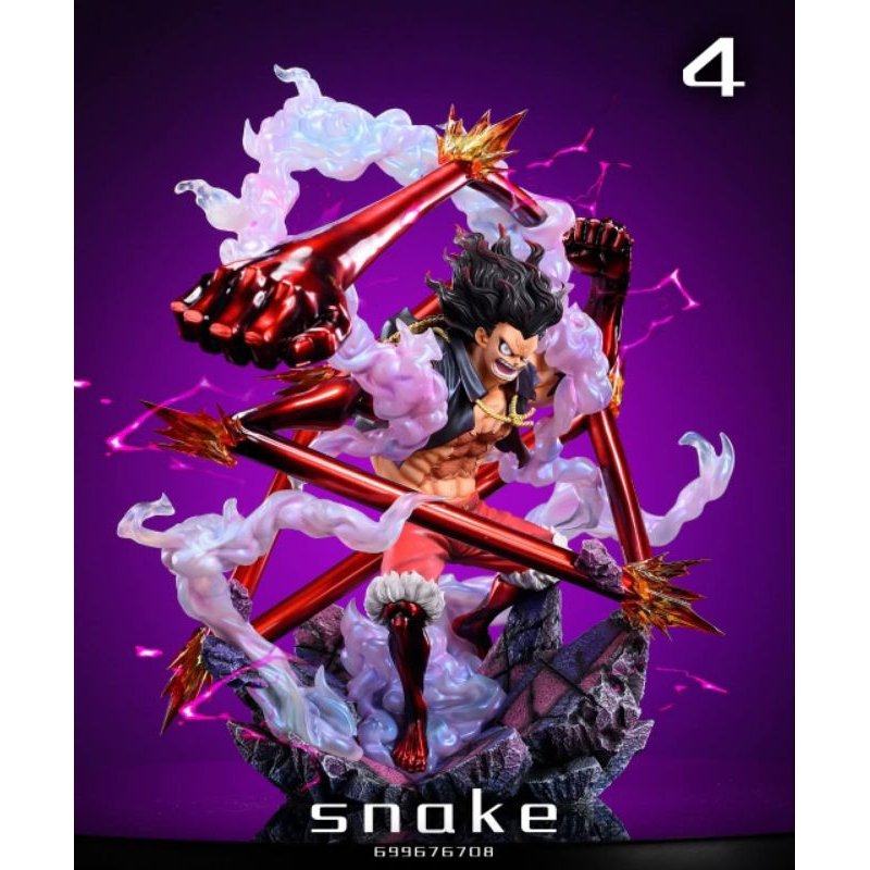 LX Studio - ONE PIECE " Monkey D. Luffy Gear 4 Snake Man " POPmax scale ( Genuine Authentic Limited 