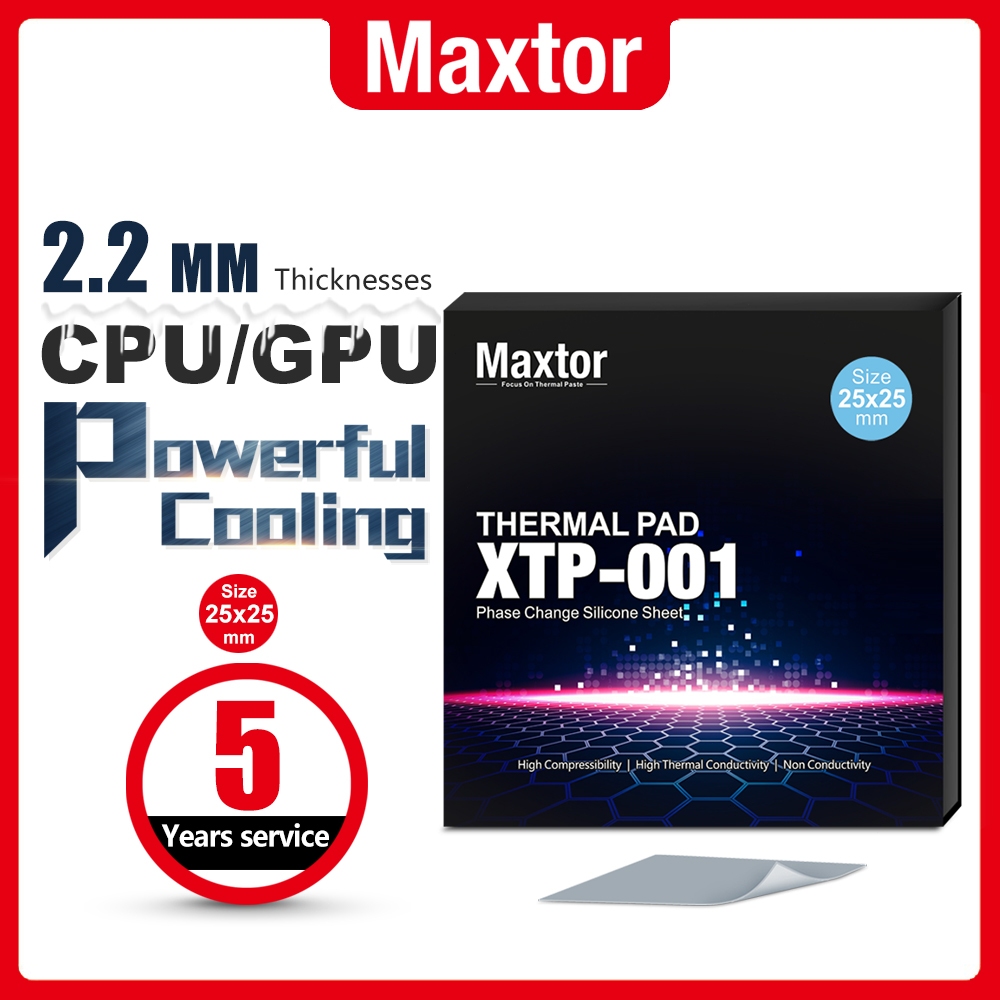 Maxtor 22.5W/mk Phase Change Silicone Thermal Pad XTP-001 Thermal Pad for CPU Graphics Card