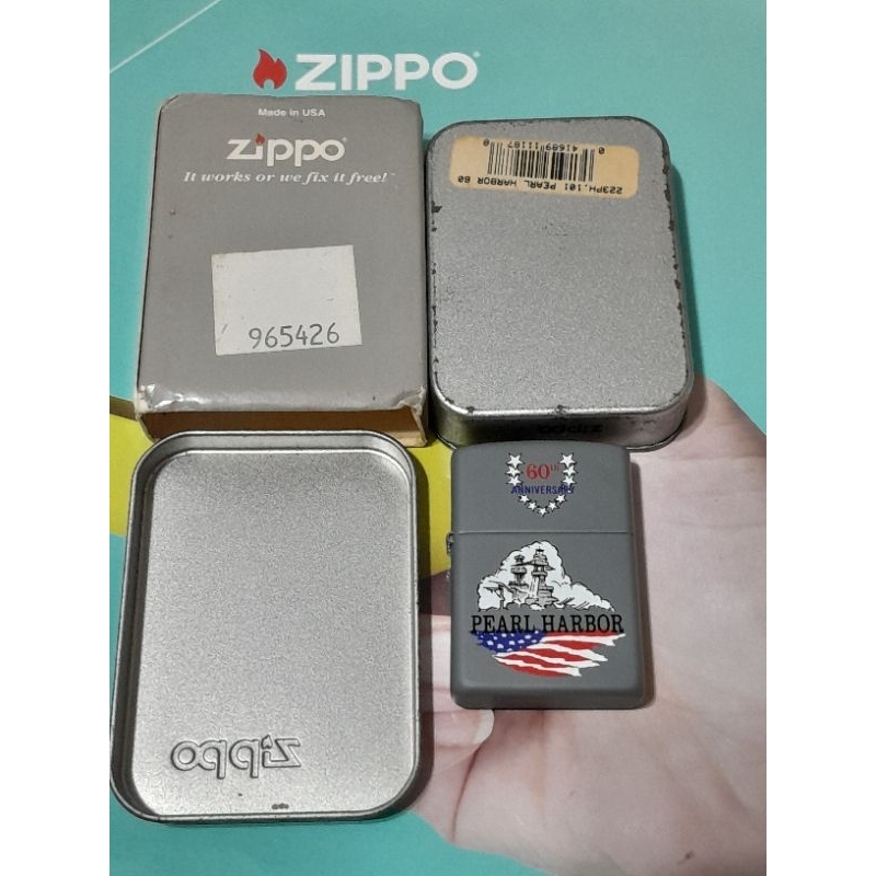ZIPPO 223 ANNIVERSARY 60TH PEARL HARBOUR ผลิตปี 2000