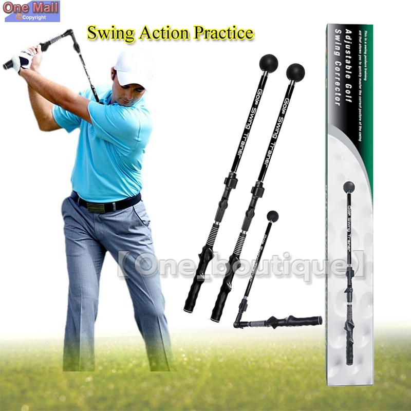 【One_boutique】เทรนเนอร์แก้ไขท่าทาง swing action practice สําหรับตีกอล์ฟมือขวาทุกวัย Golf