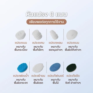 Ownhouse แปรงขัดไฟฟ้า 8 in 1 หัวทำความสะอาด 8 แบบ