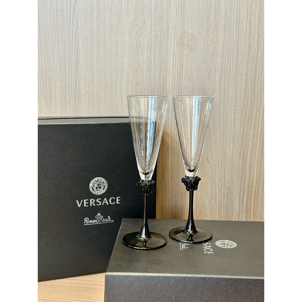 New Versace”s Light Luxury crystal glass Champagne glass wine-to-glass gift box