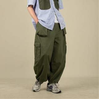 Wide cargo outdoor trousers กางเกงคาร์โก้ทรงขากว้าง