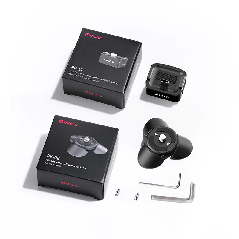 Ulanzi Pocket 3 Mini Tripod Kit ชุดขาตั้งกล้องสำหรับ DJI Osmo Pocket 3 พับและกางได้อัตโนมัติ