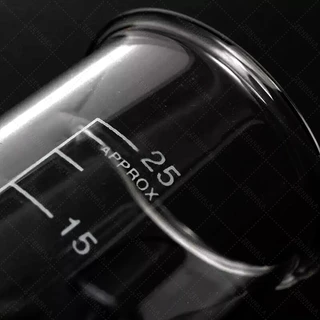 บีกเกอร์แก้ว Glass Beaker บีกเกอร์ทรงเตี้ย Low Form