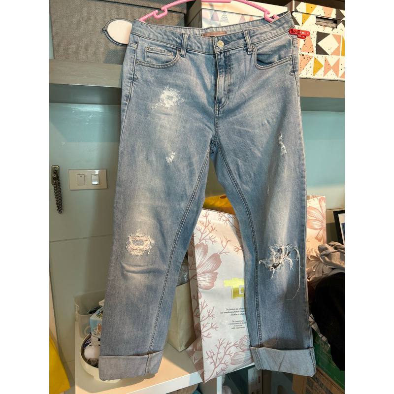 กางเกงยืนมือสอง pull&bear ความยาวห้าส่วน สภาพ95% size XL (EUR40)