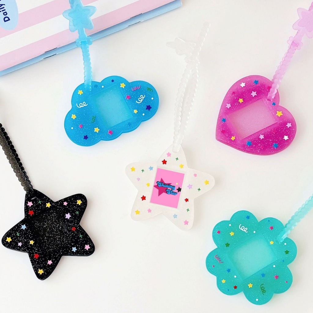 (พร้อมส่งจากไทย) พวงกุญแจ ที่ห้อยพวงกุญแจ ใส่รูปได้ ขนาด 1 นิ้ว จี้พวงกุญแจ