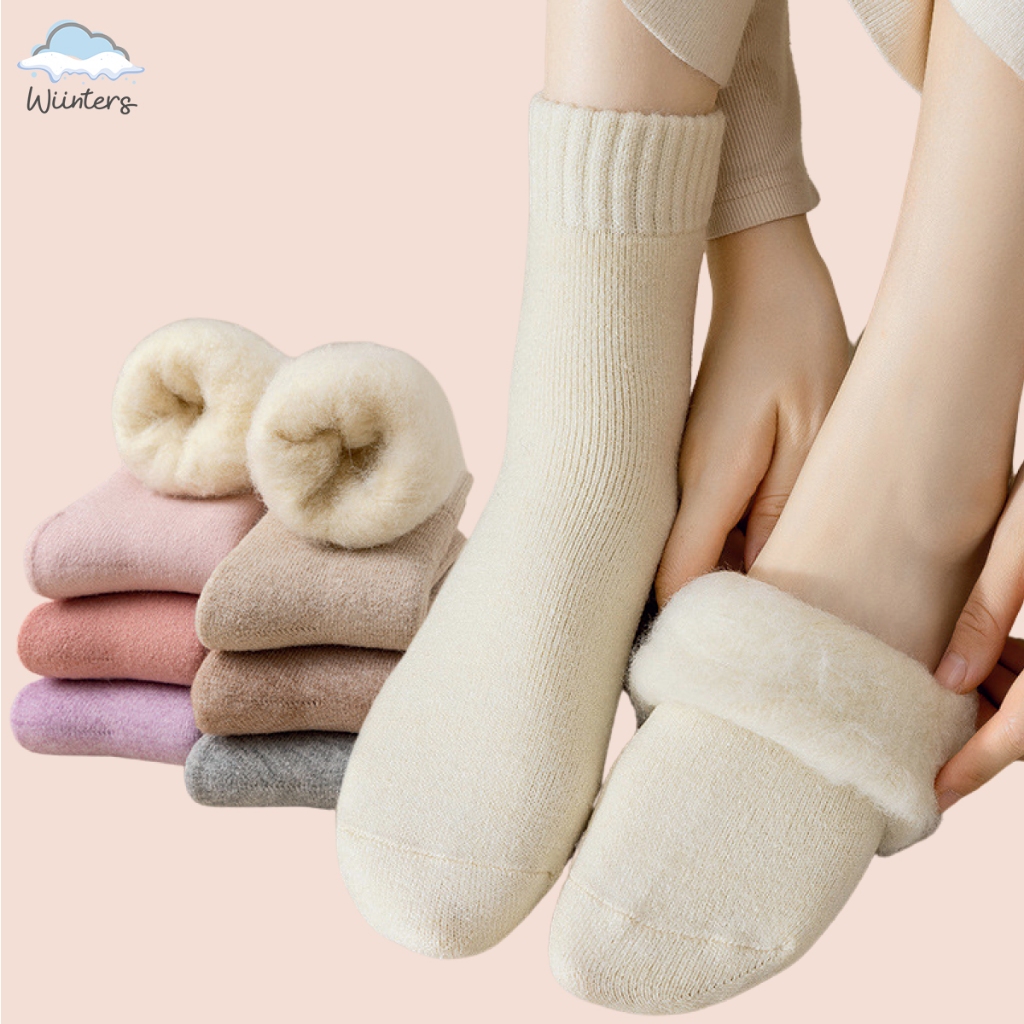 [ Sock-002 Unisex Minus Sock ] ถุงเท้าบุขน ถุงเท้ากันหนาว หนา นุ่ม กันหนาวติดลบ