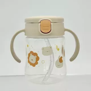 Richell(ริเชล)TLI แก้วน้ำพร้อมหลอดดูด Straw Mug สเต็ป 2 หลอดสุญญากาศกันสำลัก ขนาด 200ml