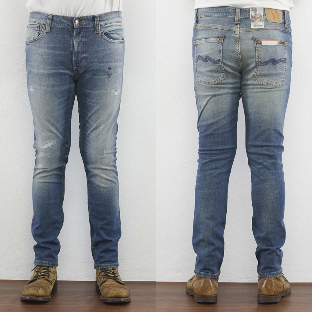 Nudie Jeans Lean Dean Authentic Repair แท้100% ร้าน G&R Co.
