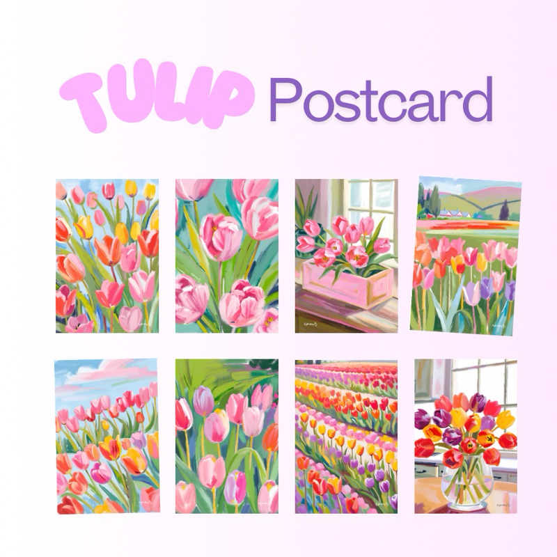 POSTCARD Tulips collection by AMOUR
