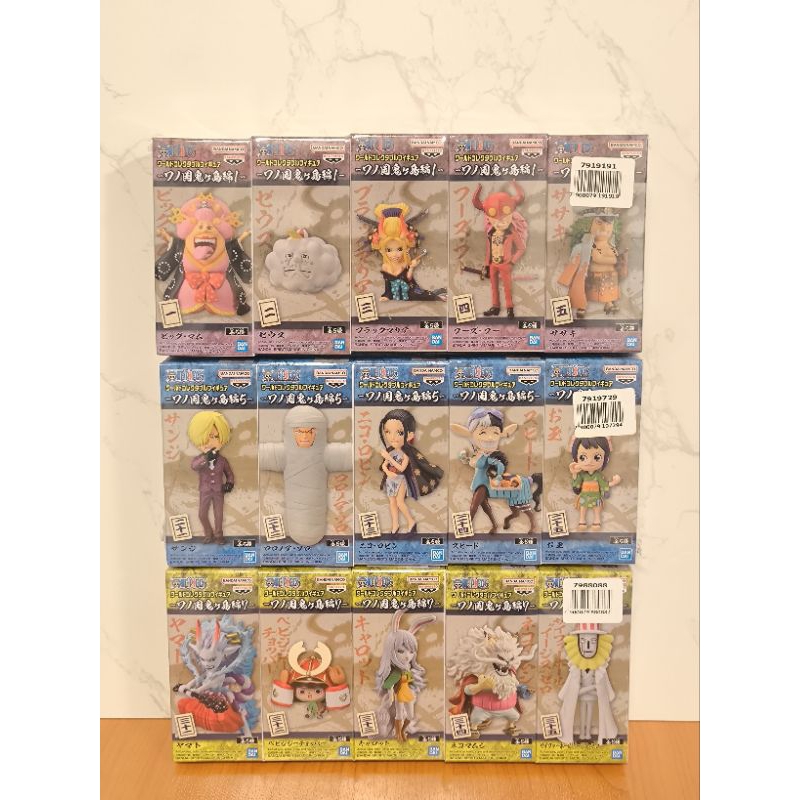 (ของแท้ พร้อมส่ง) Bandai BANPRESTO WCF SET-5-ONE PIECE WORLD COLLECTABLE FIGURE-WANOKUNI ONIGASHIMA