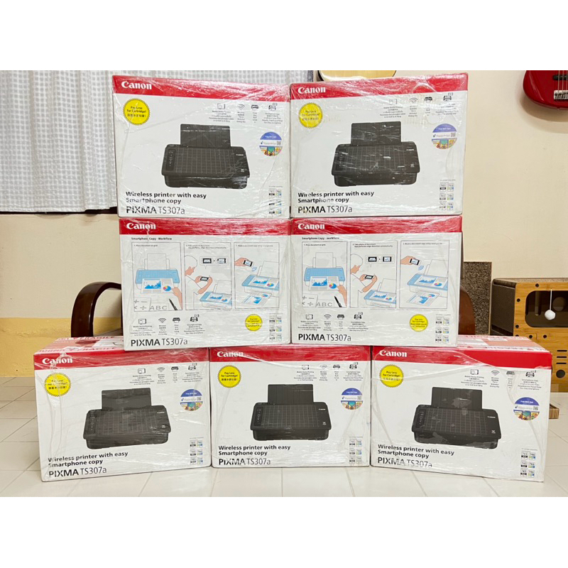 Canon เครื่องพิมพ์อิงค์เจ็ท PIXMA รุ่น TS307a (เครื่องปริ้น  ปริ้นเตอร์ พิมพ์ ) แถมตลับหมึกพร้อมใช้ง