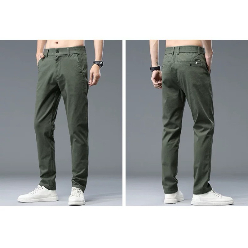 กางเกงขายาวเอวยางยืด (size 30-40) งานป้าย พร้อมส่ง ราคา ถูกที่สุด ดีลบีเคเค แกลเลอรีภาพที่ 2
