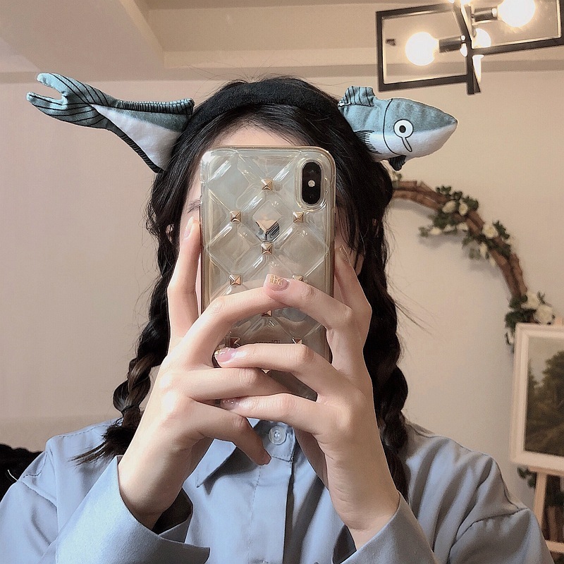 พร้อมส่ง อุปกรณ์สัตว์น่ารัก Party Headwear ผม Hoop Shark การ์ตูนคลิปผม ฉลามงับหัว ที่คาดผม อุปกรณ์สัตว์น่ารัก