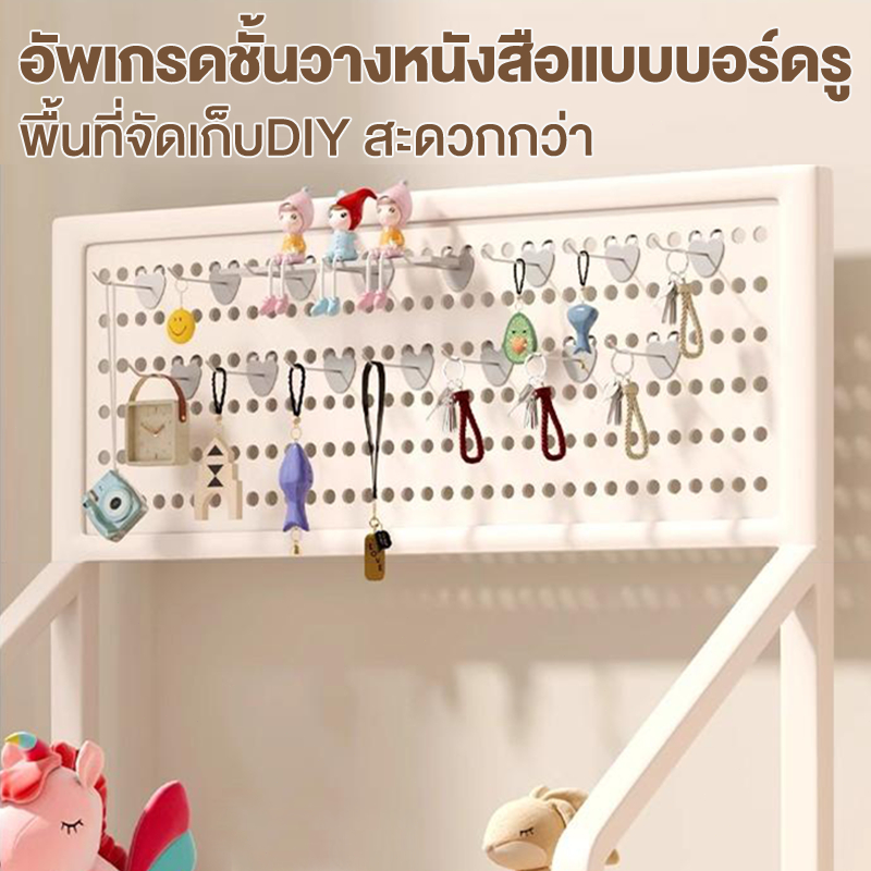 SV ขั้นวางของ ชั้นวางขนม ชั้นวางของร้านค้า ชั้นเลื่อน ชั้นขายของ ชั้นวางสินค้าอเนกประสงค์ ฟรีตะขอ 15 อัน - รูปที่ 3