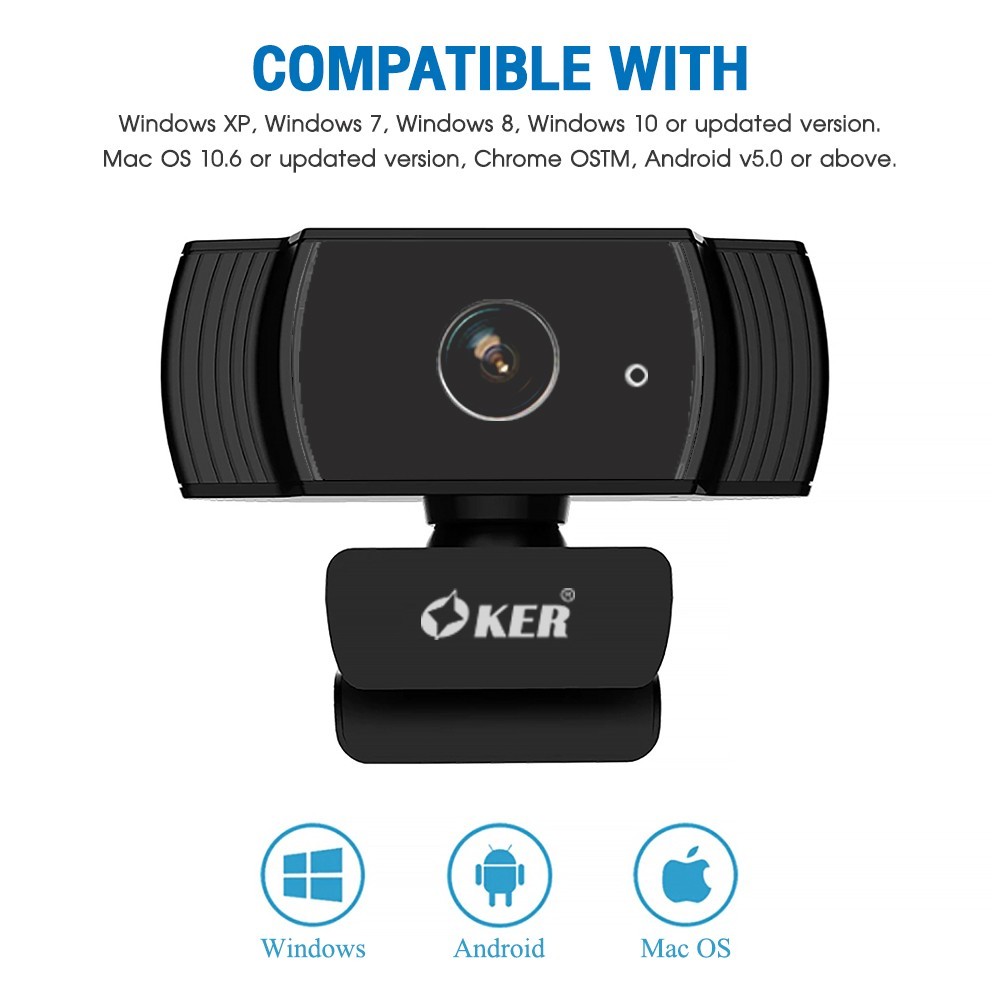 [ซื้อ1แถม1]OKER กล้องเว็บแคมหัวเสียบ A-229 [แถมMIC-169ชมพู]