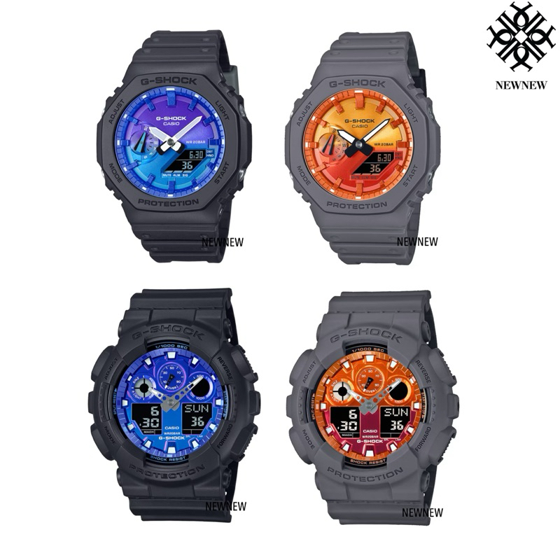 CASIO G-SHOCK GA-2100FL-1A GA-2100FL-8A GA-100FL-1A GA-100FL-8A ของแท้ประกันศูนย์ 1ปี