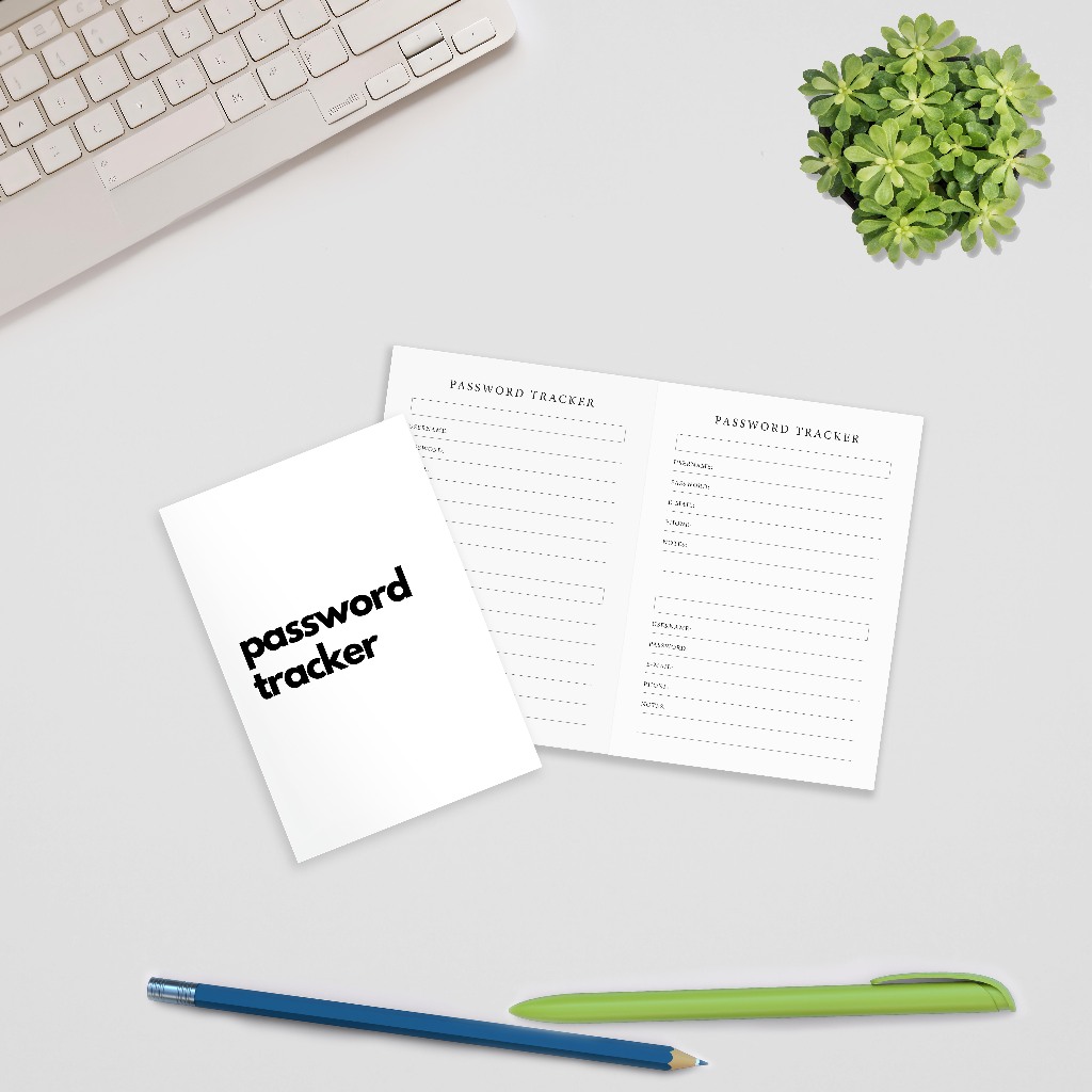 สมุดจดบันทึก Password Tracker ขนาด A5 / A6