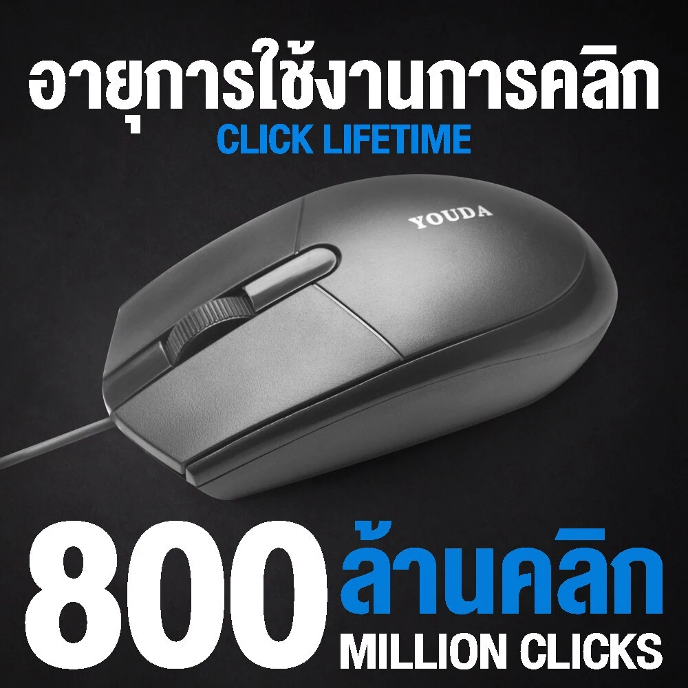 YOUDA เมาส์มีสาย USB รุ่น YD-L301 1000DPI thumbnail 4