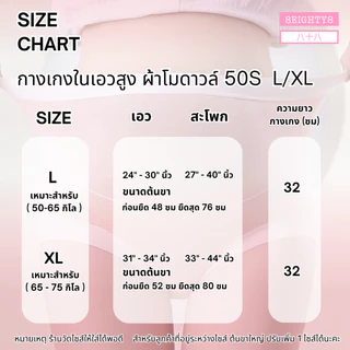 8Eighty8 กางเกงในคนท้องเอวสูง คุณเเม่ตั้งครรภ์ หลังคลอด ผ้าโมดาล์ว Modal 50S ยับยั้งแบคทีเรีย นิ่ม