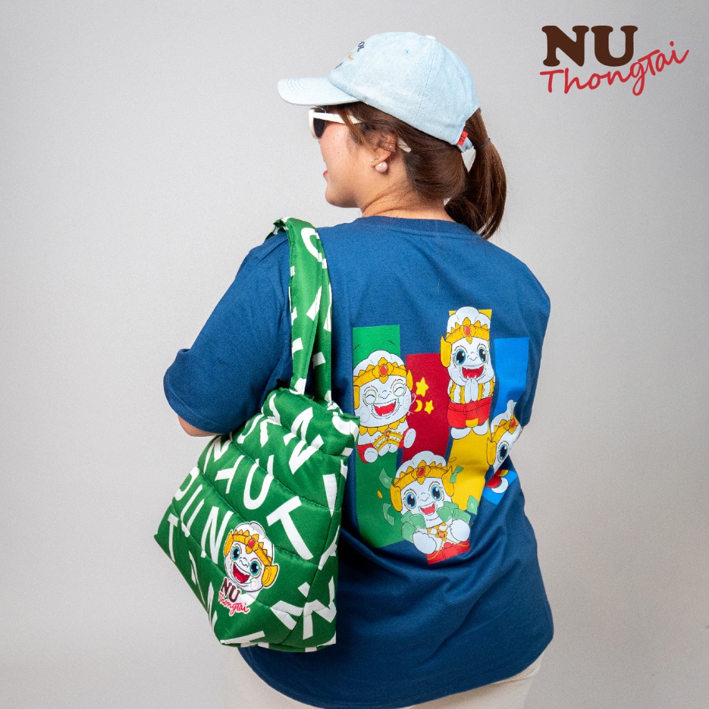 Bangkok Golds เสื้อยืดคอกลม สีกรม พี่นุห์ ทองไท