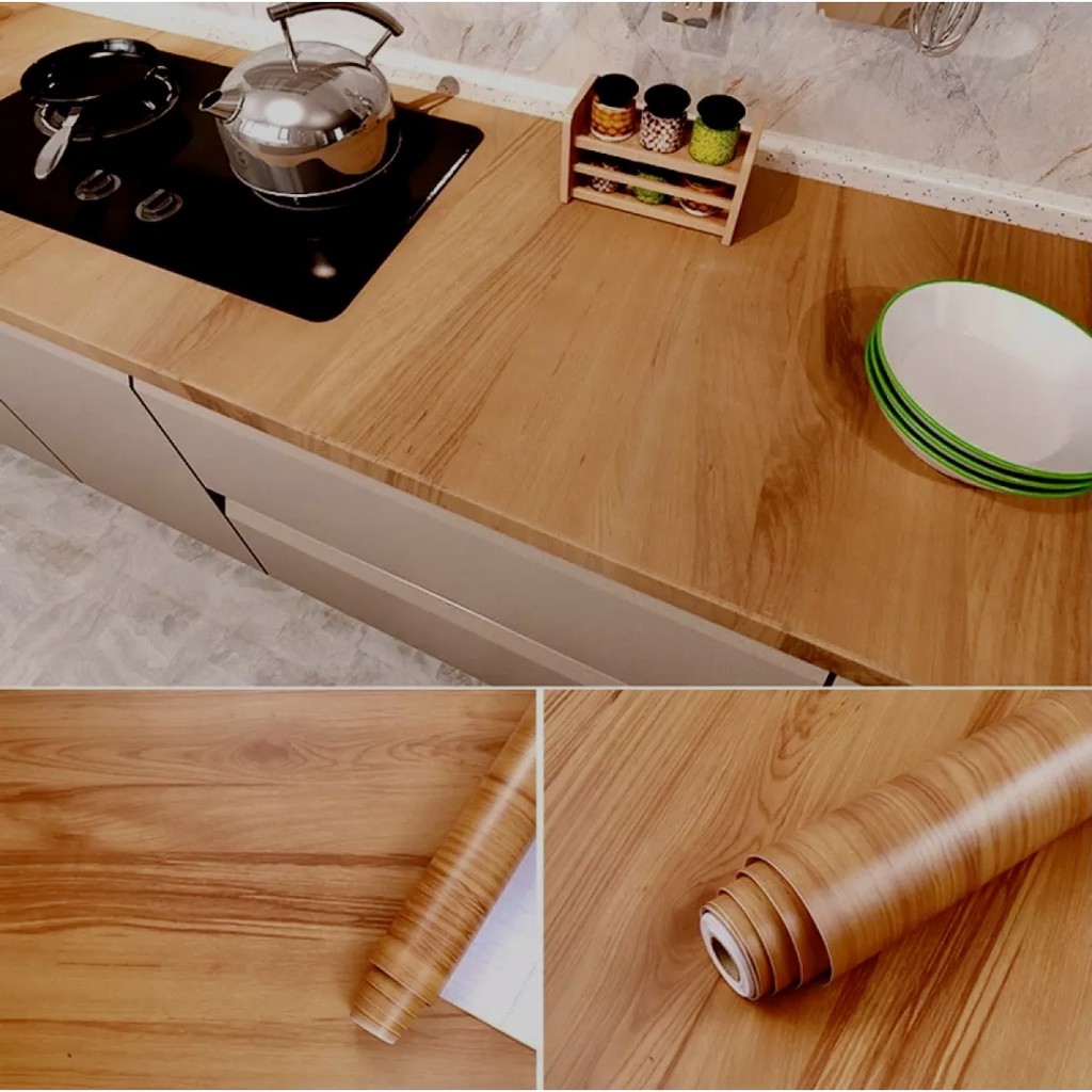 61cm*3m สติ๊กเกอร์ลายไม้ กว้าง สติกเกอร์ติดผนัง ลายไม้ วอลเปเปอร์มีกาวในตัว กันน้ำ สติกเกอร์เฟอร์นิเจอร - รูปที่ 7