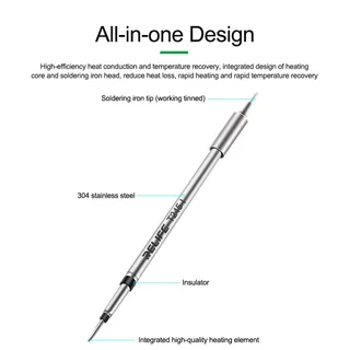 ปลายหัวแร้งบัดกรี T245 (I/IS/K/SK)อุณหภูมิสูงสุด: 450 องศา ขนาด: ประมาณ 100x 4.5มม