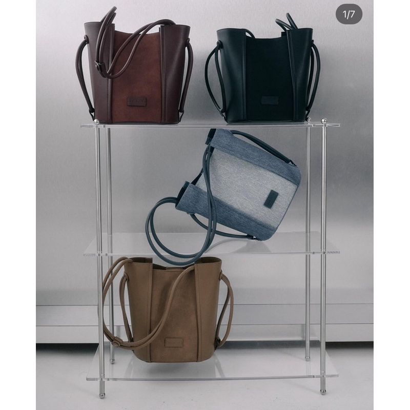 กระเป๋าvalalin รุ่นBucket bag กระเป๋าหนังกลับ suede ปรับสายสั้น-ยาวได้
