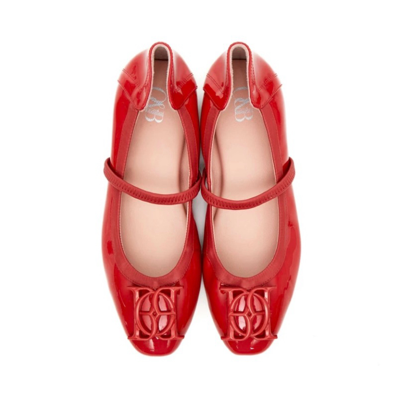 รองเท้า o&b รุ่น Audrey Ballet Club In The Original Red