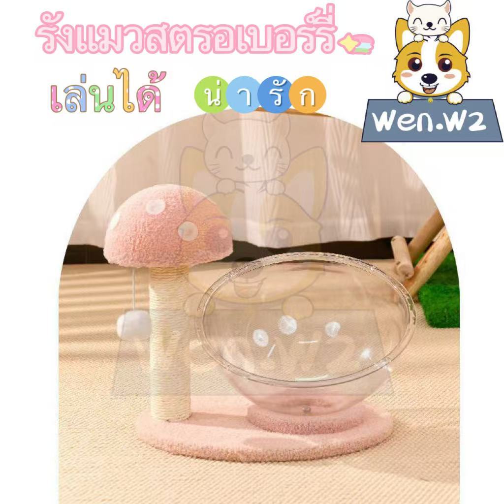 wen.W2 คอนโดแมว พร้อมลูกบอลที่ฝนเล็บแมว บ้านแมว ของเล่นแมว ลับเล็บแมว