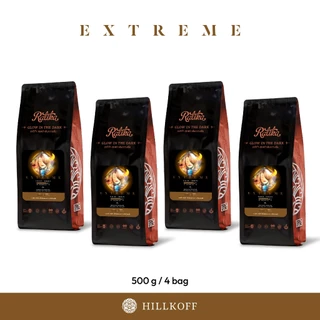 Hillkoff : เมล็ดกาแฟคั่ว เบลนด์ ราติก้า Ratika Extreme Blend ขนาด 500 g 4 ถุง กาแฟ เบลน เมล็ดกาแฟ