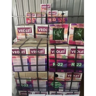 น้ำยา R22 ยี่ห้อ Veolet (ออกใบกำกับภาษีได้) บรรจุ 3กก / 13.6กก (ไม่รวมน้ำหนักถัง) เกรดพรีเมี่ยม แอร์บ้าน อะไหล่แอร์