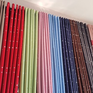 ผ้าม่านสำหรับประตู กันแสง UV เนื้อผ้าพิมพ์ลายดาว มีให้เลือก …