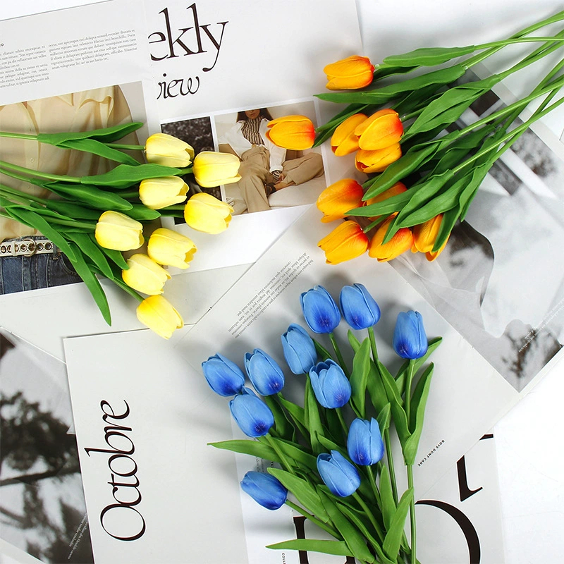 [พร้อมส่ง] Mixselection: ทิวลิปปลอม ช่อดอกทิวลิป 5 ก้าน (Artificial Tulip Bouquet)