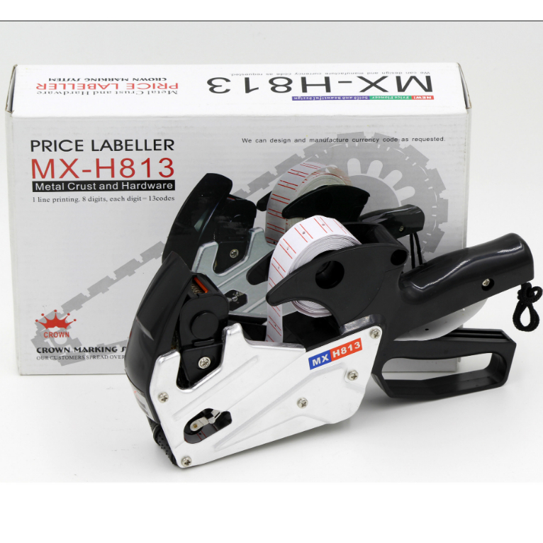 MX-813 เครื่องยิงป้ายราคา อลูมิเนียม โลหะ ปืนยิงราคาสินค้า 7 หลัก Price Labeler ที่ติดป้ายราคา เครื่องยิงราคา เครื่องติด