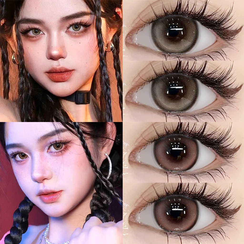 Midroo  DIA-14.0mm Brown/Grey/Blue/Black สุดคุ้ม เลนส์แฟชั่น บลิงบลิงๆ เลนส์ค่าสายตาปกติ รายเดือน ราคา ถูกที่สุด ดีลบีเคเค แกลเลอรีภาพที่ 8